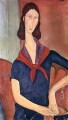 jeanne hebuterne con una bufanda 1919 Amedeo Modigliani